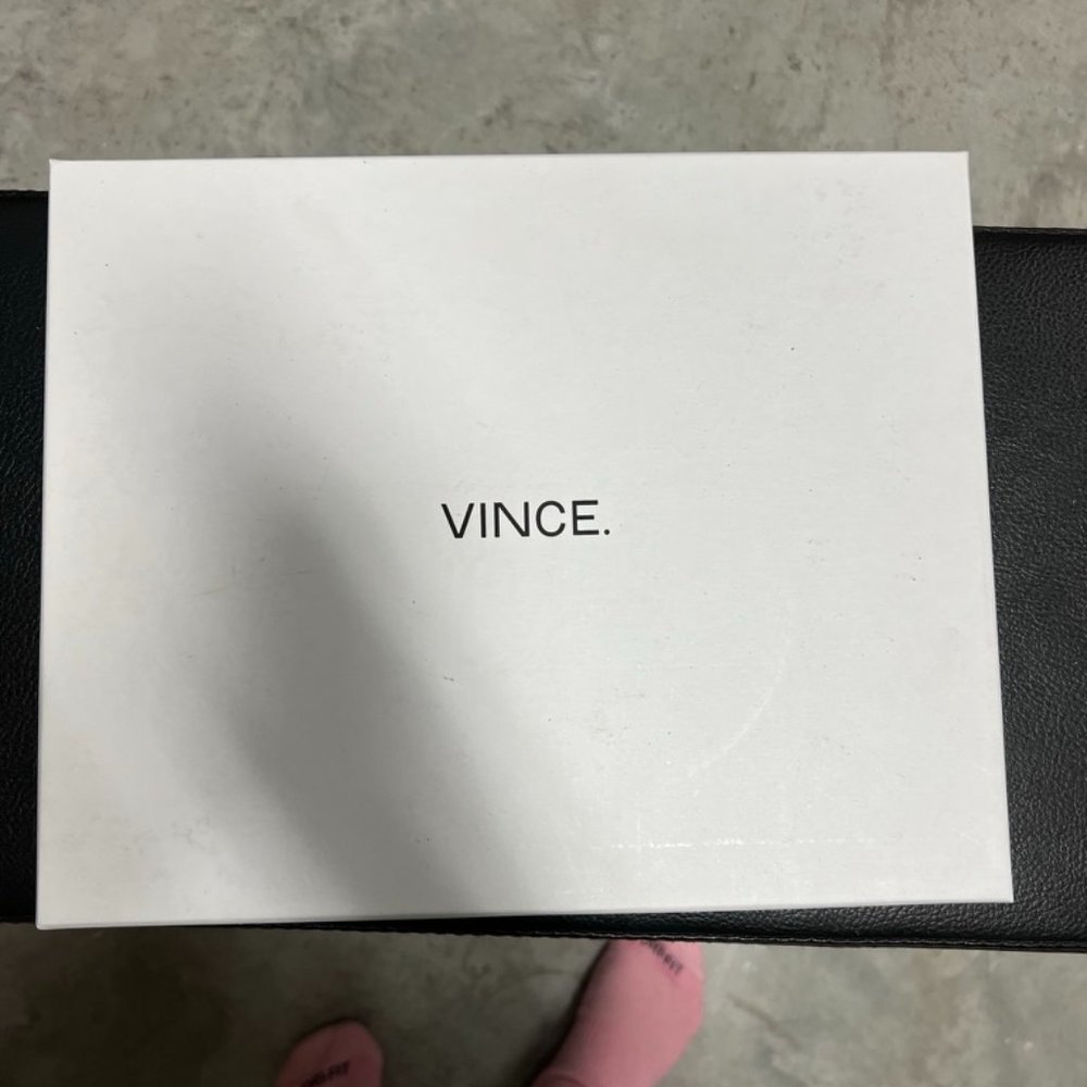 Vince brand black leather ipad case